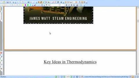 Lesson 46, Work, Energy, and the 1st Law of Thermodynamics, Theory, Part 1.mp4