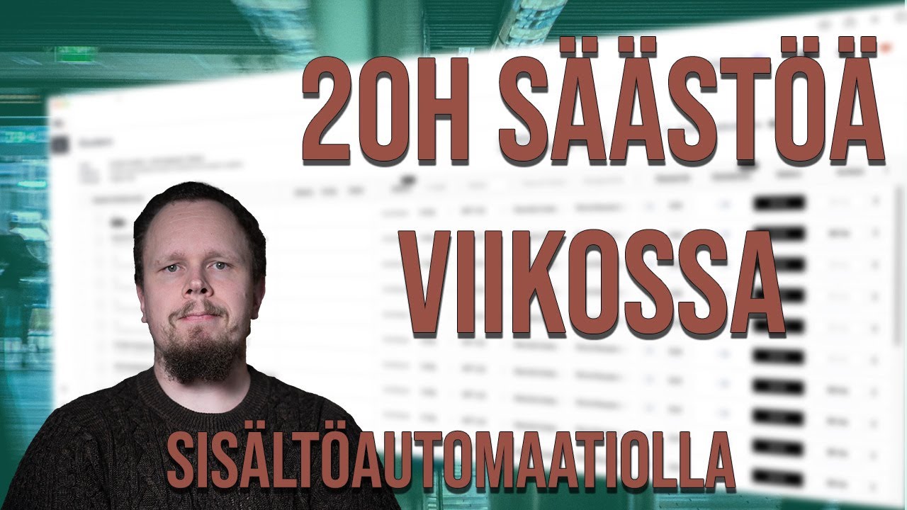Näin säästin 20 tuntia viikossa sisältöautomaatiolla