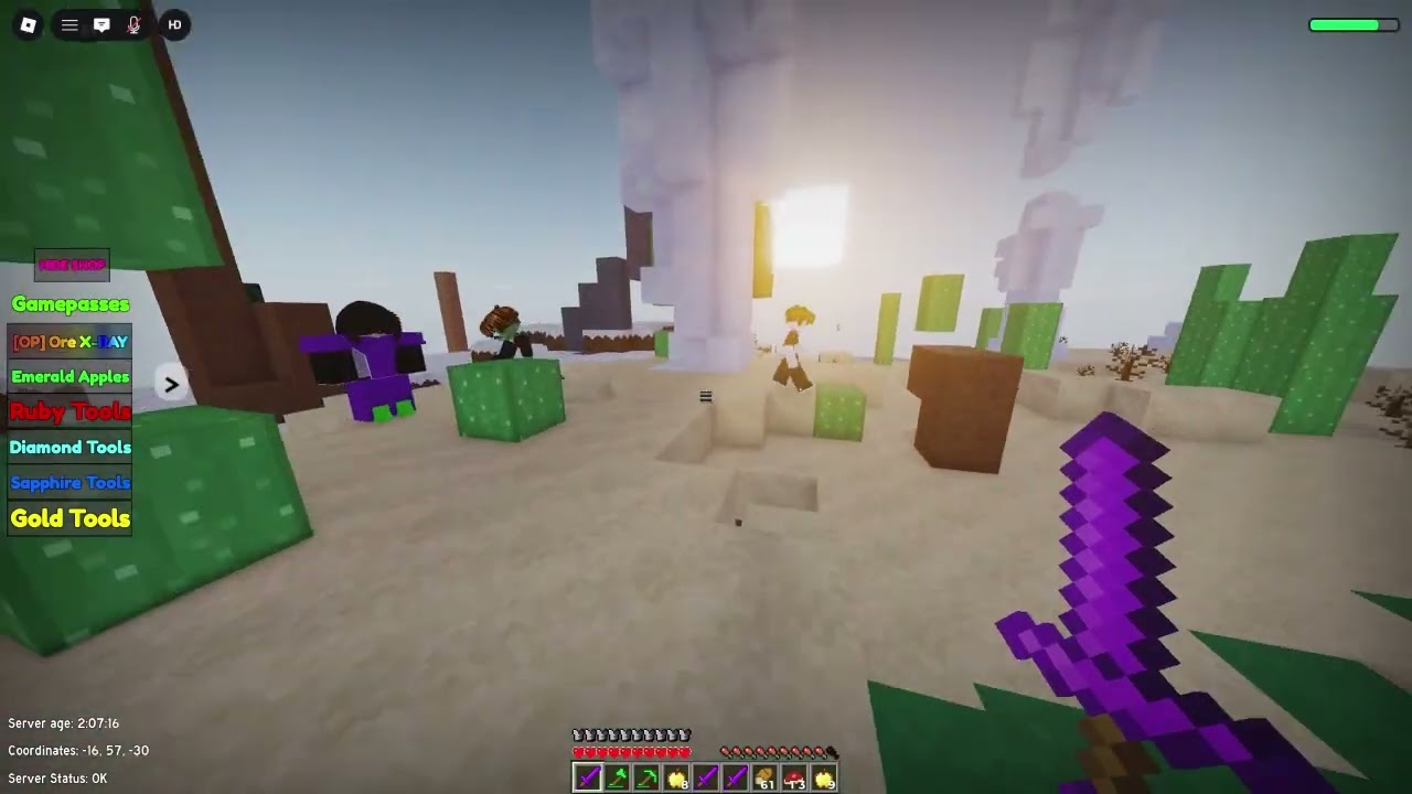 Roblox "Crafting Game": Distributing Amesty Sword swords to the community :D