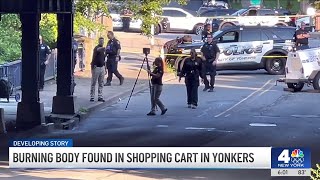 Burning body found in shopping cart in Yonkers | NBC New York