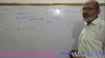 Mathematics 7 (Gohar Logical) Exercise # 3.2 Question # 3 (vii to xiii) - Signature Grammar School