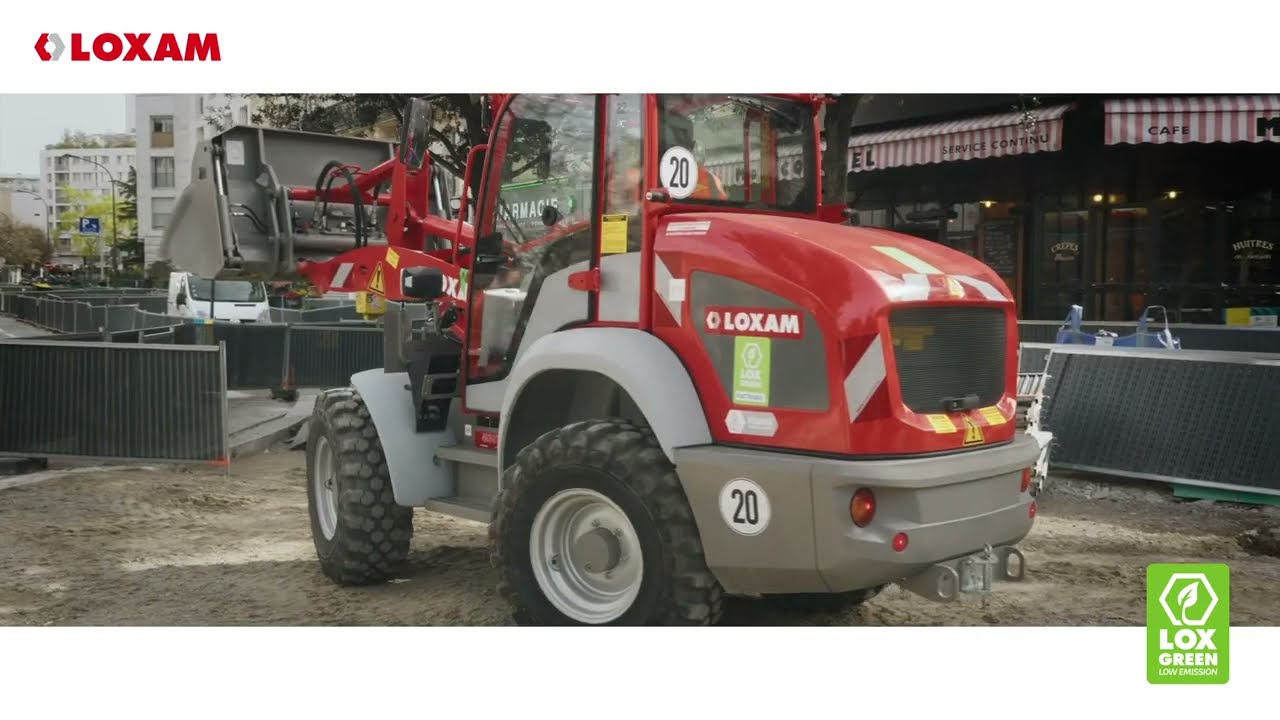 Chantier urbain Loxgreen 100% électrique à Paris en partenariat avec COLAS