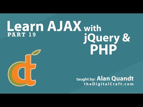 Learn AJAX with jQuery and PHP - Part 19