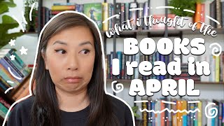 April wrap up - new favorites, beta reading, a bad egg