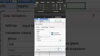 Dynamic Drop-down in Excel #excel #exceltraining #exceltutorial #exceltricks #shorts #shortsfeed