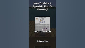 How To Make A Splash Potion Of Harming In Minecraft!