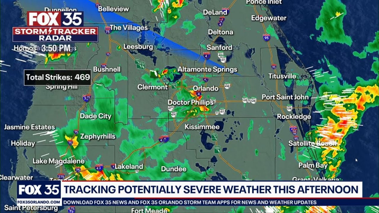 Live: Afternoon storms impacting parts of Orlando, Central Florida ...