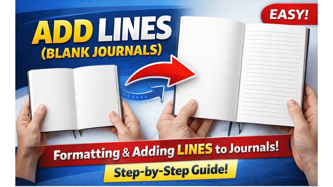 How to Add Lines to Blank Journals in Microsoft Word. # ...