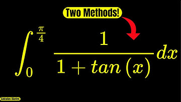 One Integral, Two Exam-Winning Methods
