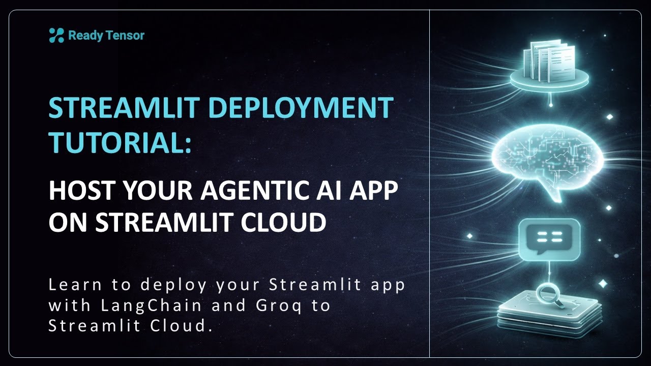 Streamlit Deployment Tutorial: Host Your Agentic AI Chatbot on ...