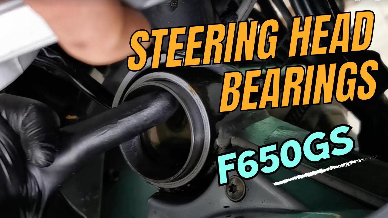 How To Replace Steering Head Bearings on a BMW F650GS YouTube