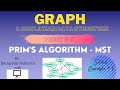 Prim's Algorithm for Minimum Spanning Tree | Animated Solved Example | Part 9 | Graph Data Struct