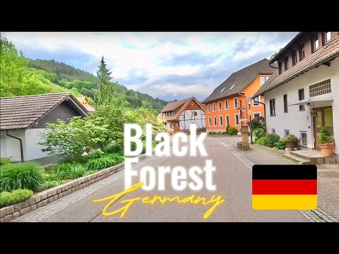 Driving in Germany in the Black Forest in May 2023 from Fußbach to Furtwangen