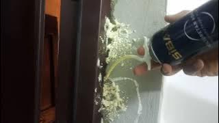 ازاى تستخدم الفوم اسبراى فى ملو الفراغات