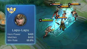 WTF DAMAGE!! | BEST LAPU-LAPU BUILD 2023 FOR ONE SHOT
