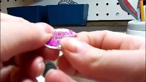 How to use epoxy stickers for bottle caps tutorial