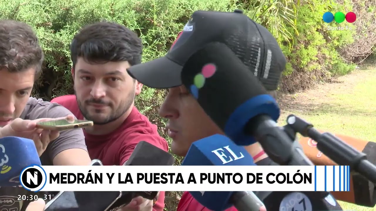 Medrán hizo hincapié en la puesta a punto del plantel de Colón