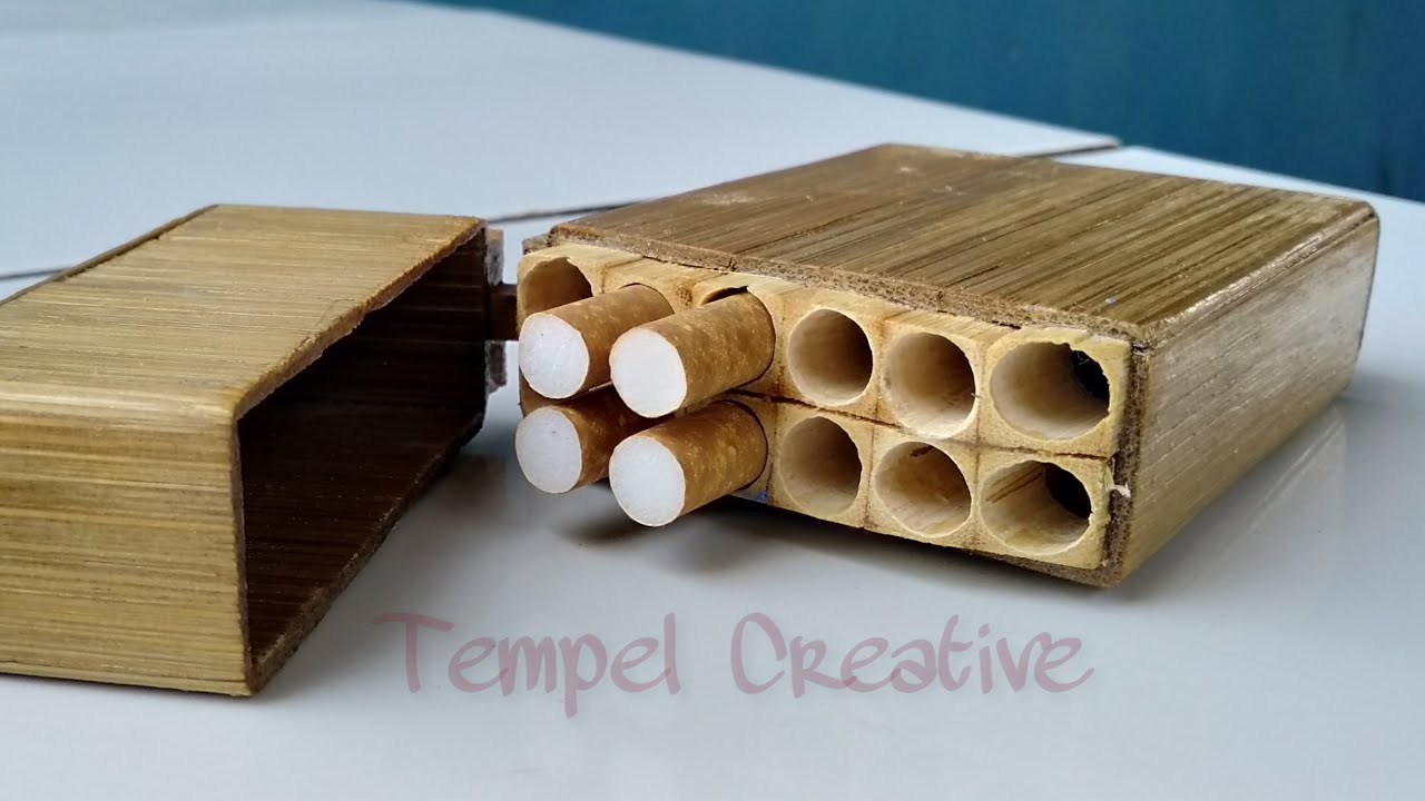  Cara  Membuat  Bungkus Tempat  Rokok Dari  Bambu  YouTube