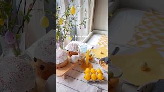 my easter dinner table in yellow tones ✨ cozy spring vibes with bunnies, buns & sunshine 💛