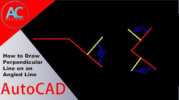 How to Draw Perpendicular Line on an Angled Line in AutoCAD | AutoCAD Tutorial | Tips and Tricks