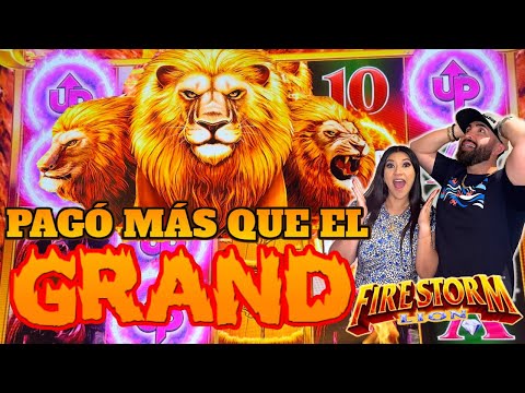 💥 OMG! ME PAGÓ MÁS QUE EL GRAND JACKPOT EN NUEVA MAQUINA FIRESTORM LION VENETIAN CASINO LAS VEGAS