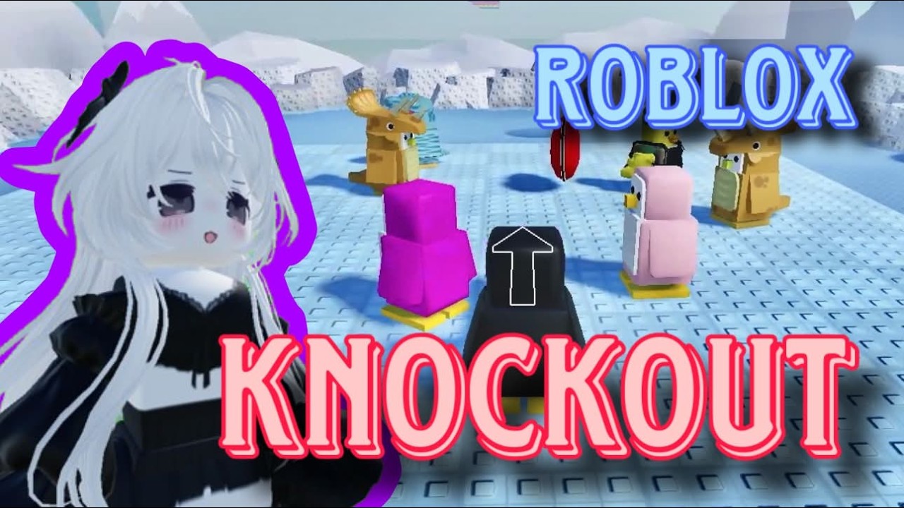ពួកខ្ញុំបានរុញគ្នាទម្លាក់ទឹកក្នុង Roblox | Knockout!