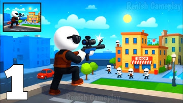 Johnny Trigger: Sniper Game - Gameplay Walkthrough Part 1 - Be The Coolest Agent Ever (Android, iOS)