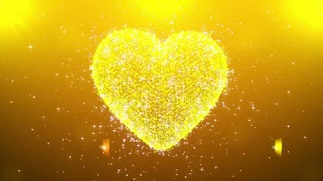 Yellow particle heart 2022