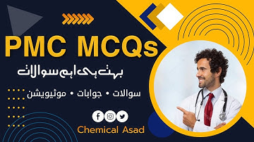 PMC solved MCQs 12 September 2021 MDCAT  Question past papers by Chemical Asad