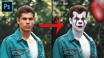 It Clown Pennywise Joker Transformation Photoshop Tutorial Manipulation
