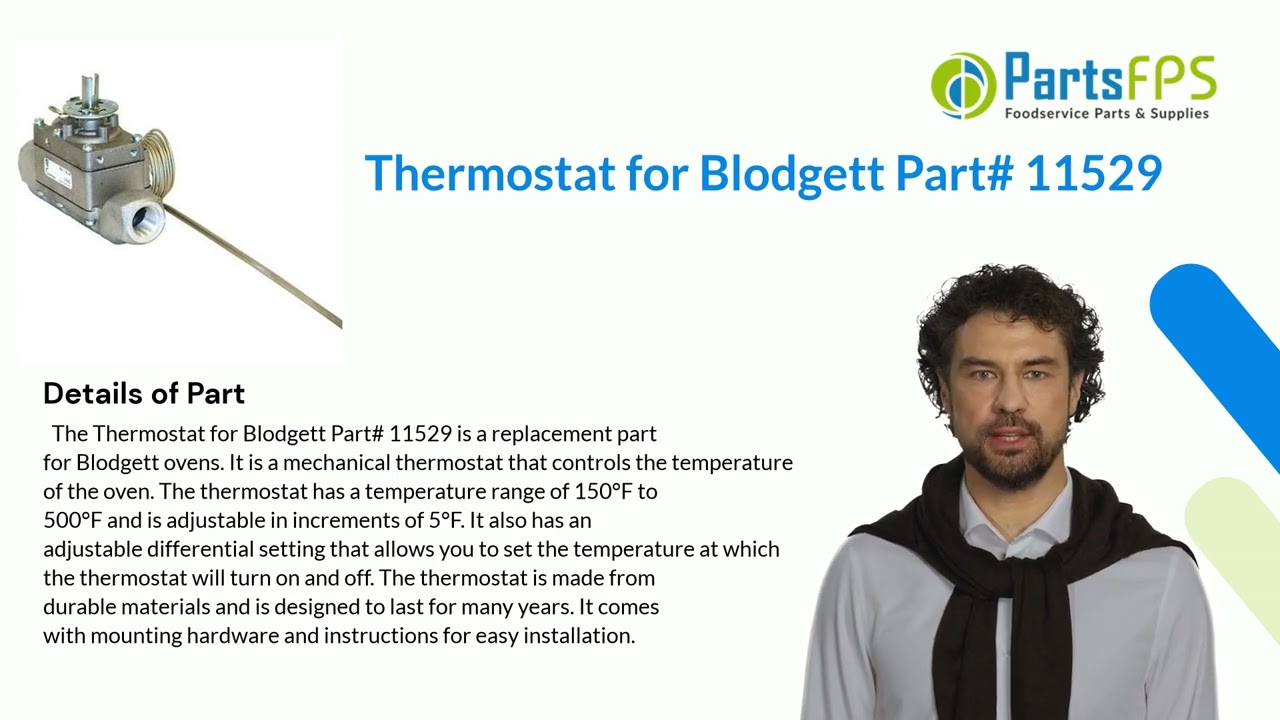 Thermostat For Blodgett Pizza Ovens 1000, 1048, 1060