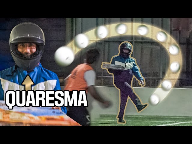QUARESMA DISGUISED AS PIZZA DELIVERY MAN PLAYS FOOTBALL (EPIC PRANK) class=