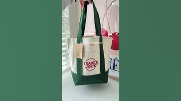 Trader Joe’s mini tote bag?? only 2.99$ 😭💗 #shortsfeed #explore #traderjoes