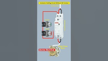Contactor Holding Circuit Without NO Contact #electricalvideos #electrical_engineering