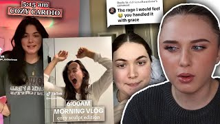 Celebrity fitness influencer STEALS CONTENT from Tik Toker.