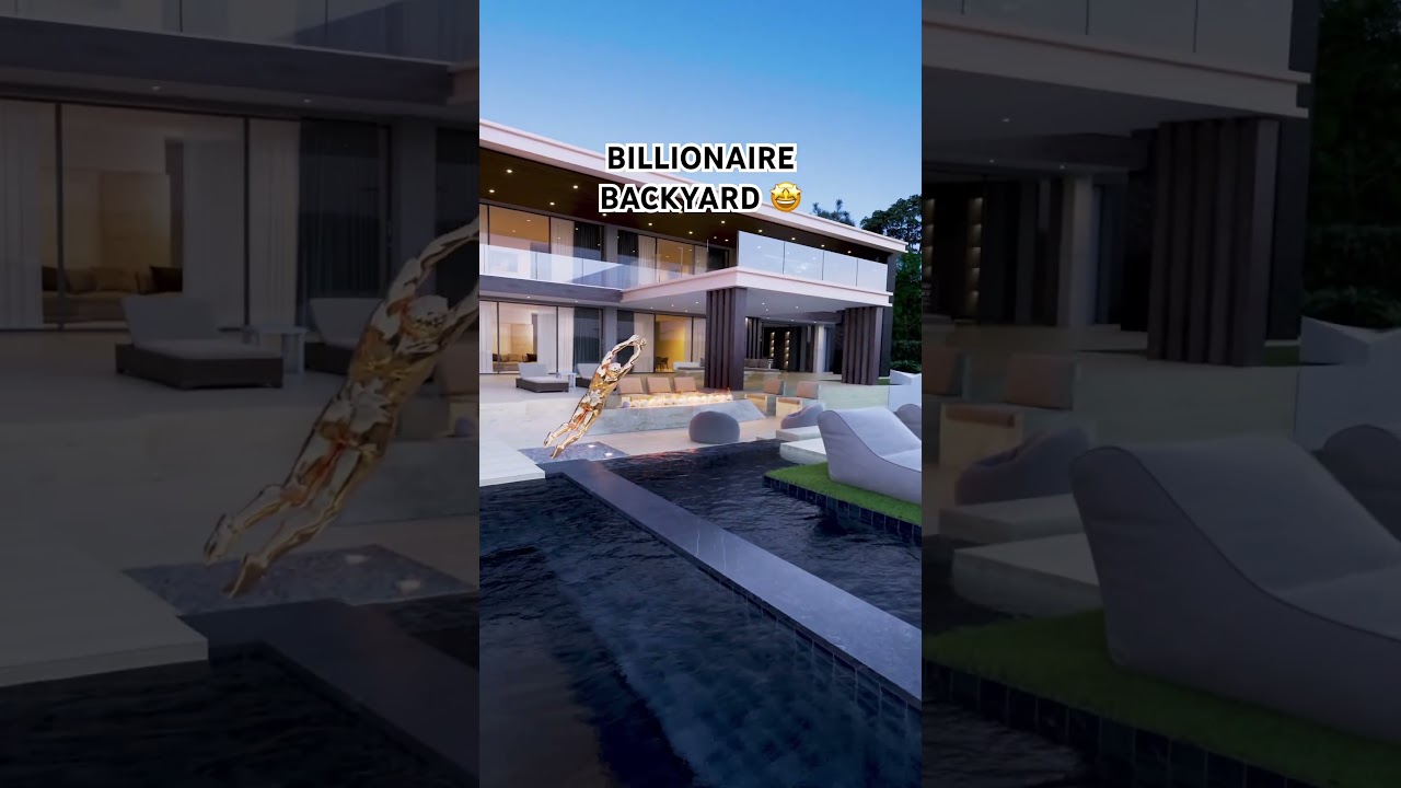 Billionaire backyard design 🤩💰 