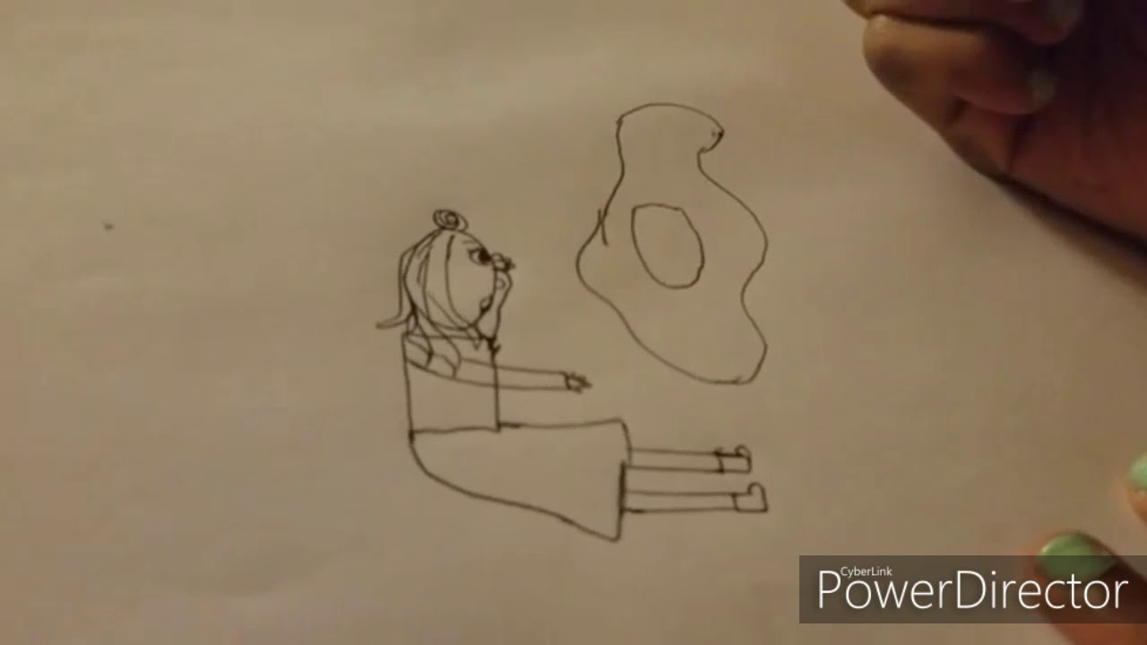How to draw a girl and her reflection - YouTube