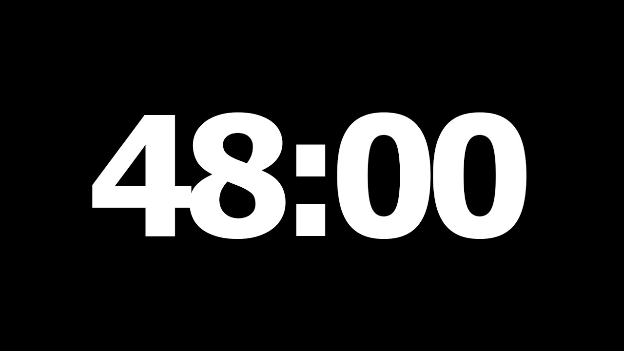 48 Minute Countdown Timer - YouTube