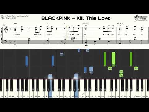 Blackpink Kill This Love 피아노악보 Piano Sheet Music Piano Cover 피아노 커버 Chord 코드 Youtube - kill this love roblox piano sheet