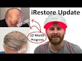 Irestore laser hair growth therapy 12  month update  before and after comparison