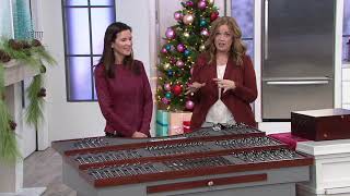 Reed & Barton 85 Piece 18/10 Flatware Set on QVC