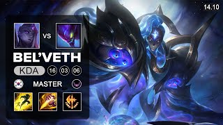 Bel'Veth vs Kha'Zix Jungle - KR Master - Patch 14.10 Season 14