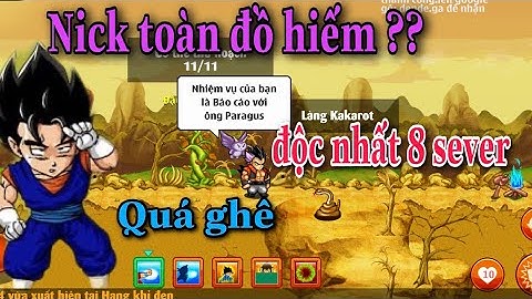 Xuất hiện nick ngọc rồng cực kì độc lạ dị toàn đồ hiếm 8 sever - Ngọc rồng online | nick hiếm nro