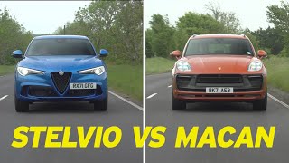 Porsche Macan GTS vs Alfa Romeo Stelvio Quadrifoglio | Super SUV shootout | Autocar