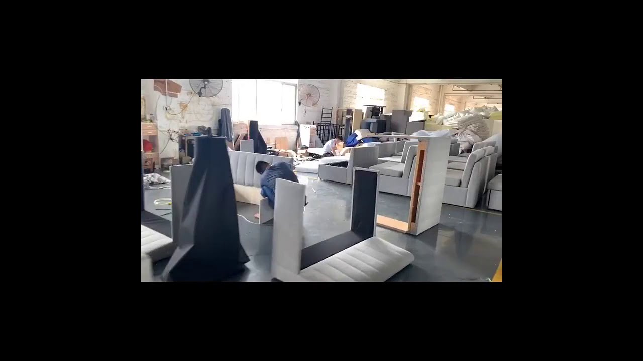 Folding sofa bed and Foldable chairs from China sofa factory production line