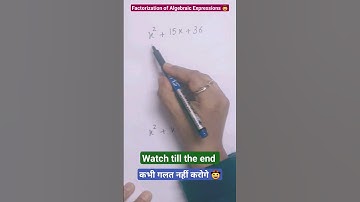 Factorization of Algebraic expressions🤠 | Algebraic Expressions| Maths Tricks #shorts