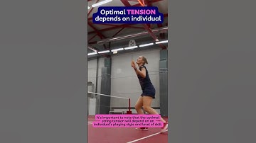 🏸 Optimal TENSION for BEGINNERS | Badminton String Tension #shorts