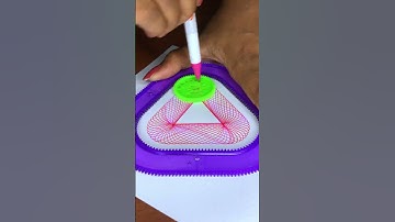 カラフルすぎるスピログラフ模様！🌈  #アート #癒し動画 #ひまつぶし #スピログラフ #shorts