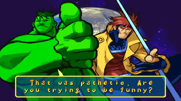Marvel VS Capcom 1 - Hulk/Gambit - Expert Difficulty Playthrough