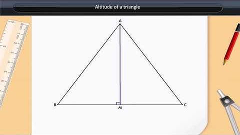 Altitude of a triangle | Class 7 | Maths